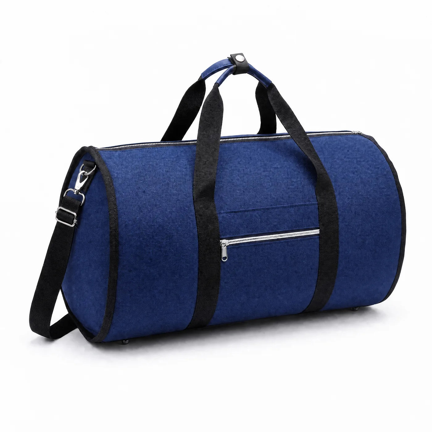 Zipped for the journey, with carry handles and shoulder strap