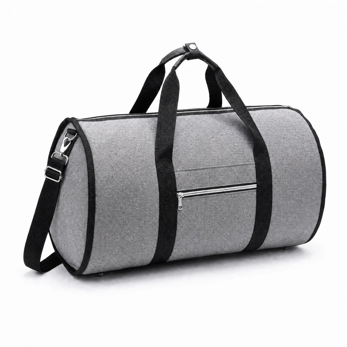Zipped for the journey, with carry handles and shoulder strap